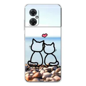 Силіконові Чохли Коханій людині для Xiaomi Redmi Note 11R (Котейки)