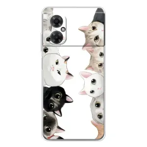 Силиконовый чехол с котиком для Xiaomi Redmi Note 11R (Коты)
