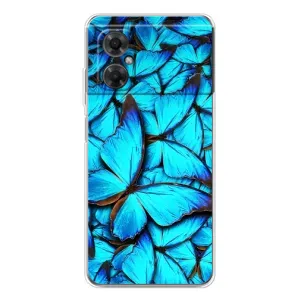 Силиконовый бампер с картинкой животных для Xiaomi Redmi Note 11R (Крылья бабочек)