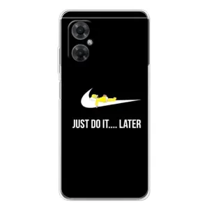 Силиконовый Чехол на Xiaomi Redmi Note 11R с картинкой Nike (Later)