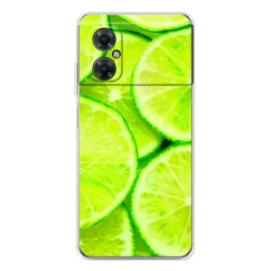Чехол с изображением  вкусной еды для Xiaomi Redmi Note 11R (Лайм)