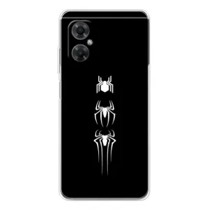 Чехол Супергерой Человека Паука на Xiaomi Redmi Note 11R (Лого паука)