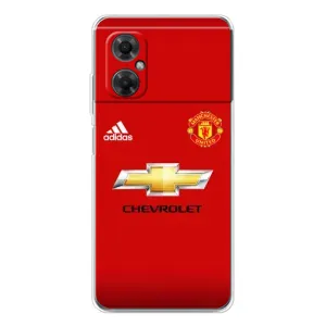 Силиконовые Чехлы принт Футбол на Xiaomi Redmi Note 11R (Man United)