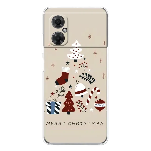 Чехол с рисунком «Merry Christmas» для Xiaomi Redmi Note 11R Чехол с рисунком «Merry Christmas» для Xiaomi Redmi Note 11R