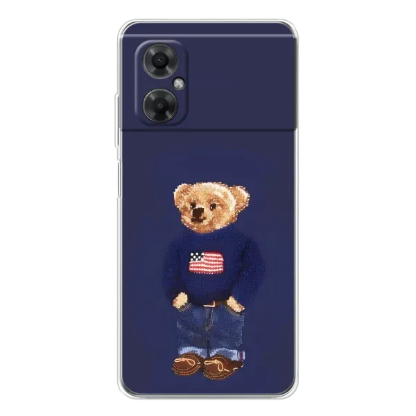 Чехол с рисунком «Мишка USA» для Xiaomi Redmi Note 11R Чехол с рисунком «Мишка USA» для Xiaomi Redmi Note 11R
