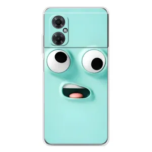 Силиконовые Чехлы (смешные стикеры) для Xiaomi Redmi Note 11R (Забавное мятное лицо)