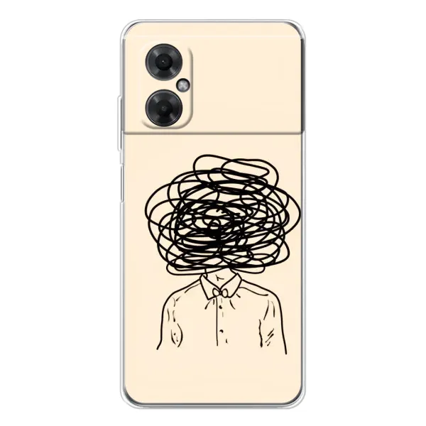 Чехол с рисунком «Мысли» для Xiaomi Redmi Note 11R Чехол с рисунком «Мысли» для Xiaomi Redmi Note 11R