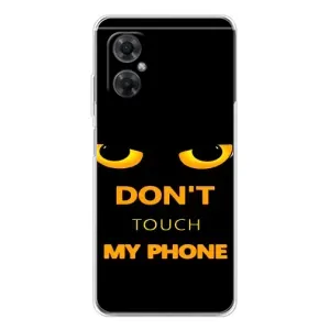 Чехол с Прикольным принтом на Xiaomi Redmi Note 11R (Не трогай мой телефон)