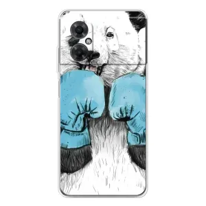 Чехлы с Пандами на Xiaomi Redmi Note 11R (Панда боксер)