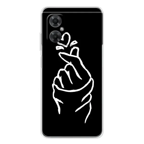 Чехол с рисунком «Сердце на черном» для Xiaomi Redmi Note 11R Чехол с рисунком «Сердце на черном» для Xiaomi Redmi Note 11R