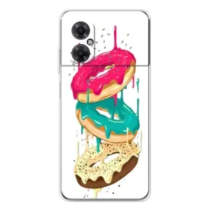 Чохол з зображенням смачної їжі для Xiaomi Redmi Note 11R (Соковиті пончики)