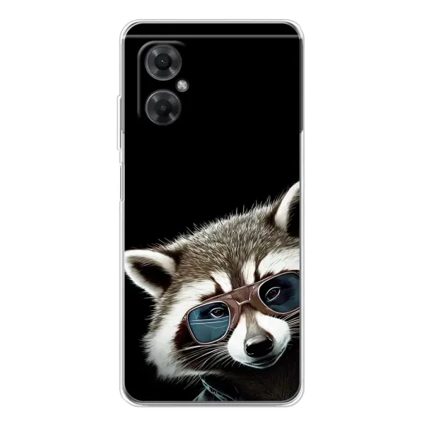 Чехол с рисунком «Стильный Енот» для Xiaomi Redmi Note 11R Чехол с рисунком «Стильный Енот» для Xiaomi Redmi Note 11R