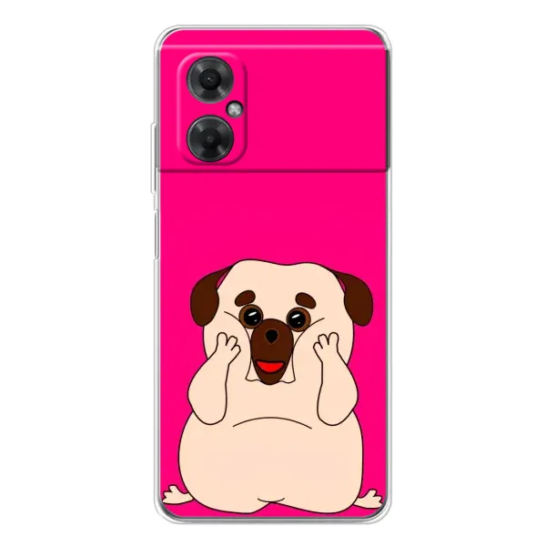 Чехол с рисунком «Веселый Мопсик» для Xiaomi Redmi Note 11R Чехол с рисунком «Веселый Мопсик» для Xiaomi Redmi Note 11R
