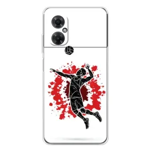 Чохли з прінтом Спортивна тематика для Xiaomi Redmi Note 11R (Волейболіст)