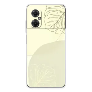 Чехол цветочный дизайн для Xiaomi Redmi Note 11R (Зелёный фон)