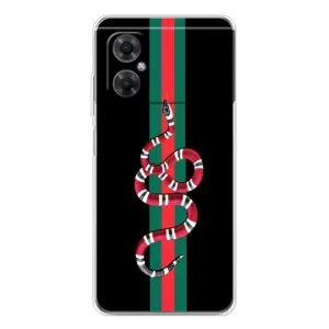 Чохли бренд ГУЧЧІ для Xiaomi Redmi Note 11R (Змій Гуччі)