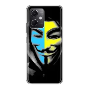Чехол с Украинской символикой на Редми Ноут 12 5Джи (Анонимус патриот)