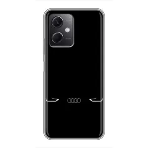 Силиконовый бампер с картинкой машины на Xiaomi Redmi Note 12 (5G) (Силует Audi)