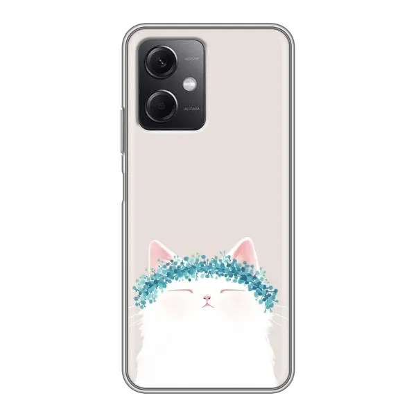 Чехол с рисунком «Белый котик» для Xiaomi Redmi Note 12 (5G) Чехол с рисунком «Белый котик» для Xiaomi Redmi Note 12 (5G)