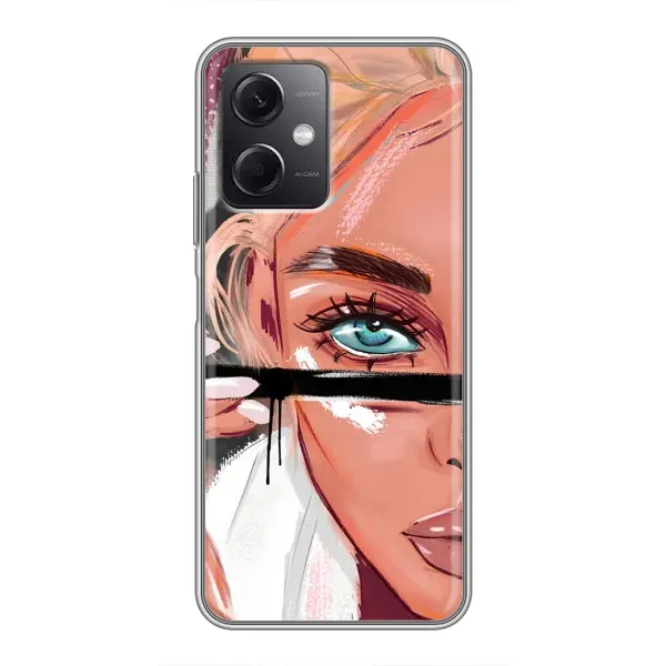 Чехол с рисунком «Девушка и ресницы» для Xiaomi Redmi Note 12 (5G) Чехол с рисунком «Девушка и ресницы» для Xiaomi Redmi Note 12 (5G)