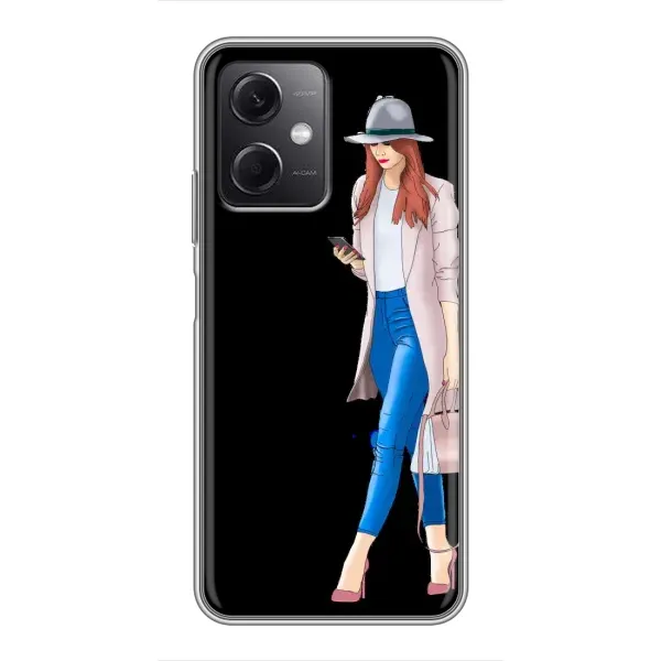 Чехол с рисунком «Девушка со смартфоном» для Xiaomi Redmi Note 12 (5G) Чехол с рисунком «Девушка со смартфоном» для Xiaomi Redmi Note 12 (5G)