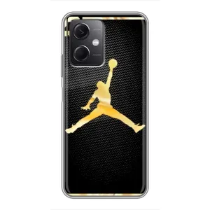 Силиконовый Чехол Nike Air Jordan на Редми Ноут 12 5Джи (Джордан 23)