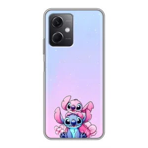 Чехол с рисунком Стич для Xiaomi Redmi Note 12 (5G) (Энджл и Стич)