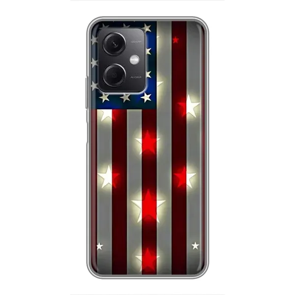 Чехол с рисунком «Флаг США 2» для Xiaomi Redmi Note 12 (5G) Чехол с рисунком «Флаг США 2» для Xiaomi Redmi Note 12 (5G)