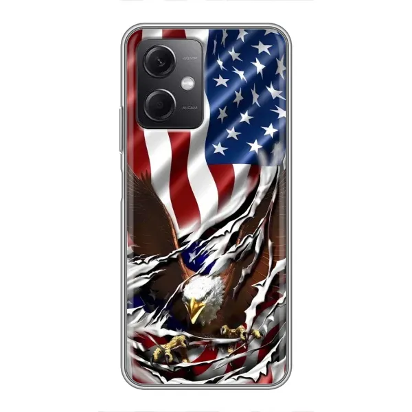 Чехол с рисунком «Флаг USA» для Xiaomi Redmi Note 12 (5G) Чехол с рисунком «Флаг USA» для Xiaomi Redmi Note 12 (5G)