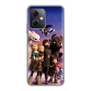 Чехол дракон Беззубик для Xiaomi Redmi Note 12 (5G) (Герои дракона)