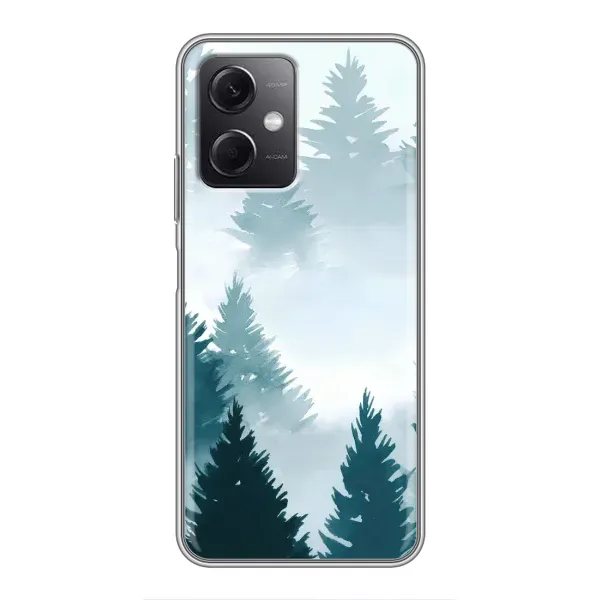 Чехол с рисунком «Горный лес» для Xiaomi Redmi Note 12 (5G)
