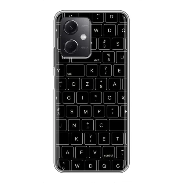 Чехол с рисунком «Клавиатура» для Xiaomi Redmi Note 12 (5G) Чехол с рисунком «Клавиатура» для Xiaomi Redmi Note 12 (5G)