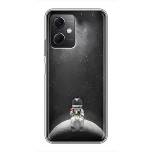 Силіконовый Чохол з принтом "Космонавти" на Xiaomi Redmi Note 12 (5G) (Космонавт романтик)