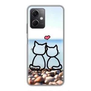 Силіконові Чохли Коханій людині для Xiaomi Redmi Note 12 (5G) (Котейки)
