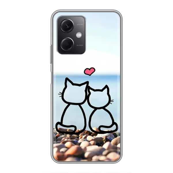 Чехол с рисунком «Котейки» для Xiaomi Redmi Note 12 (5G) Чехол с рисунком «Котейки» для Xiaomi Redmi Note 12 (5G)