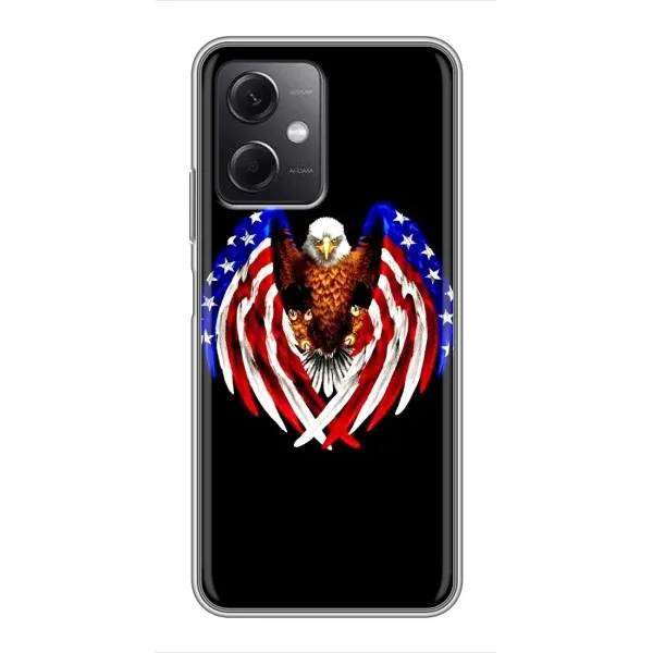 Чехол с рисунком «Крылья США» для Xiaomi Redmi Note 12 (5G) Чехол с рисунком «Крылья США» для Xiaomi Redmi Note 12 (5G)