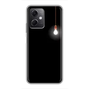 Чохол з картинками на чорному фоні для Xiaomi Redmi Note 12 (5G) (Лампочка)