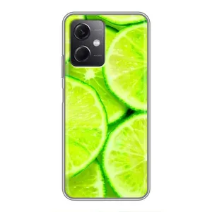 Чехол с изображением  вкусной еды для Xiaomi Redmi Note 12 (5G) (Лайм)