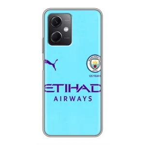 Силиконовые Чехлы принт Футбол на Xiaomi Redmi Note 12 (5G) (Man City)