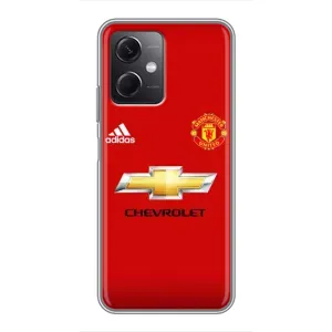 Силиконовые Чехлы принт Футбол на Xiaomi Redmi Note 12 (5G) (Man United)