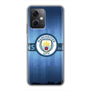 Силиконовые Чехлы принт Футбол на Xiaomi Redmi Note 12 (5G) (ManCity)