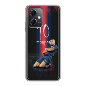 Чехол (TPU) с Футболистом на Xiaomi Redmi Note 12 (5G) (MBAPPE 10)