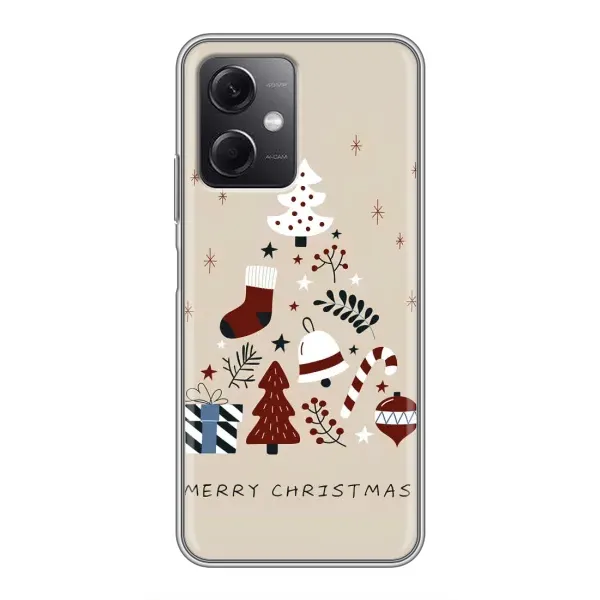 Чехол с рисунком «Merry Christmas» для Xiaomi Redmi Note 12 (5G) Чехол с рисунком «Merry Christmas» для Xiaomi Redmi Note 12 (5G)