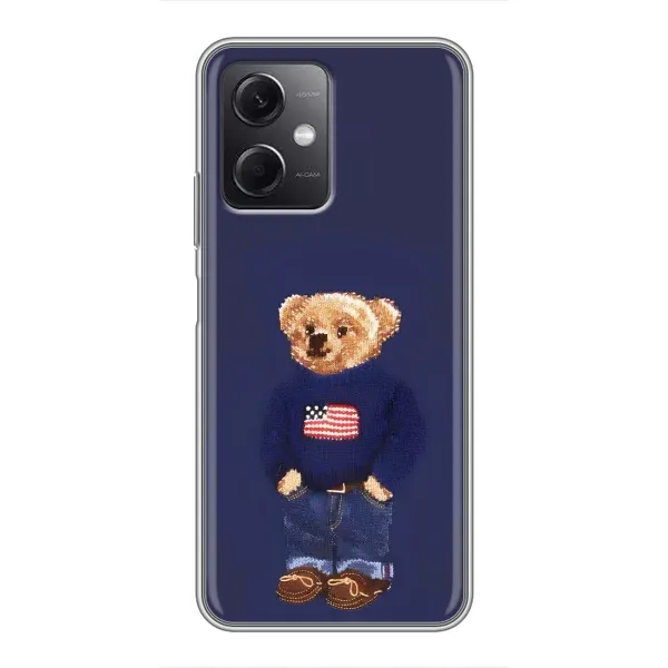 Чехол с рисунком «Мишка USA» для Xiaomi Redmi Note 12 (5G) Чехол с рисунком «Мишка USA» для Xiaomi Redmi Note 12 (5G)