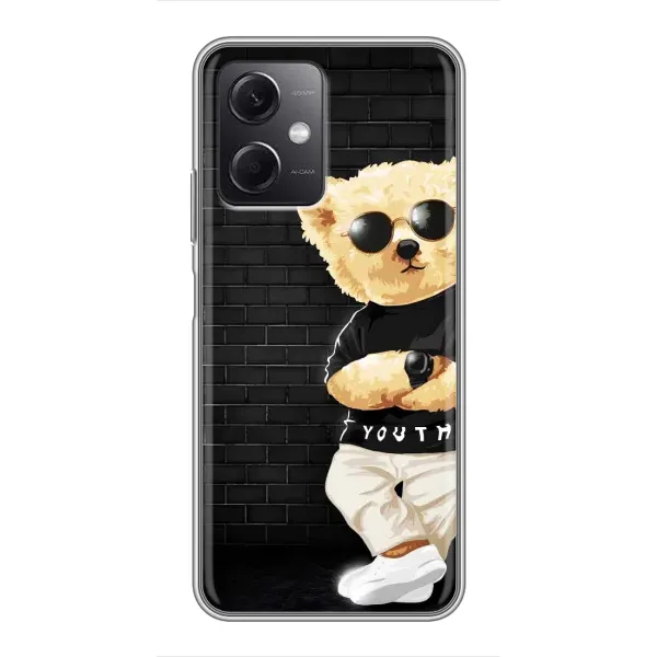 Чехол с рисунком «Мишка в очках» для Xiaomi Redmi Note 12 (5G) Чехол с рисунком «Мишка в очках» для Xiaomi Redmi Note 12 (5G)
