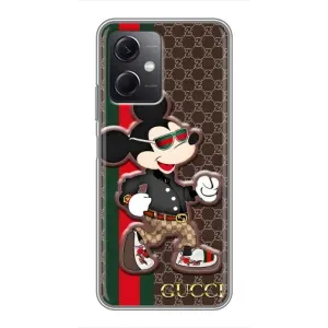 Чехлы Бренд GUCCI для Xiaomi Redmi Note 12 (5G) (Маус Гуччи)