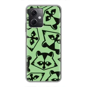 Силіконовий Чохол з Энотами на Xiaomi Redmi Note 12 (5G) (Мордочки Єнота)