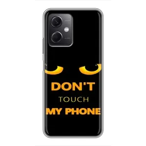 Чехол с Прикольным принтом на Xiaomi Redmi Note 12 (5G) (Не трогай мой телефон)