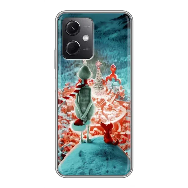 Чехол с рисунком «Новогодний Гринч» для Xiaomi Redmi Note 12 (5G)