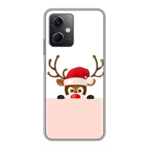 Чехол Санта Клаус для Xiaomi Redmi Note 12 (5G) (Олененок)